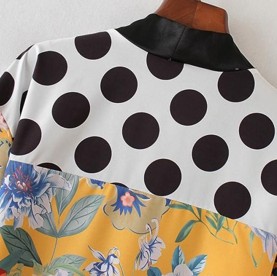 Printed Kimono with Artisanal Coastal Charm