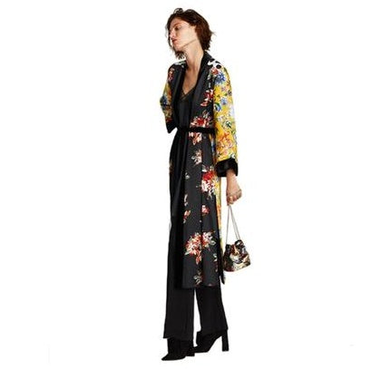 Printed Kimono with Artisanal Coastal Charm