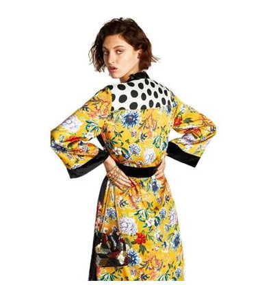 Printed Kimono with Artisanal Coastal Charm