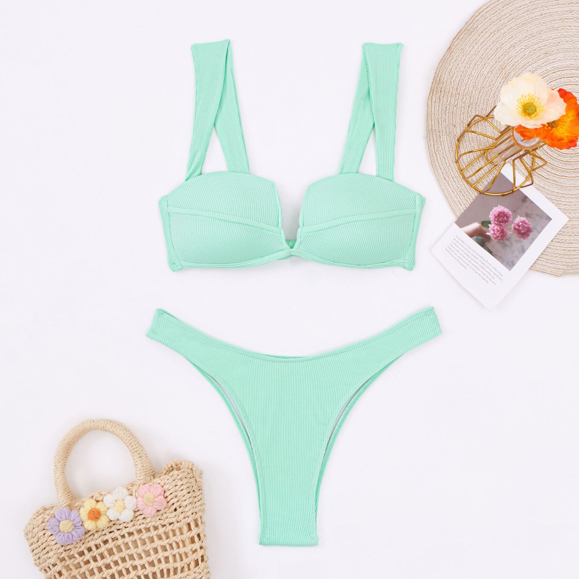 Beach Ready! U-Shaped Women's Bikini Set for 2026!